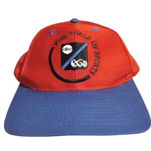 ABC Wide World of Sports Top Of The World Brand Vintage Snapback Cap Red